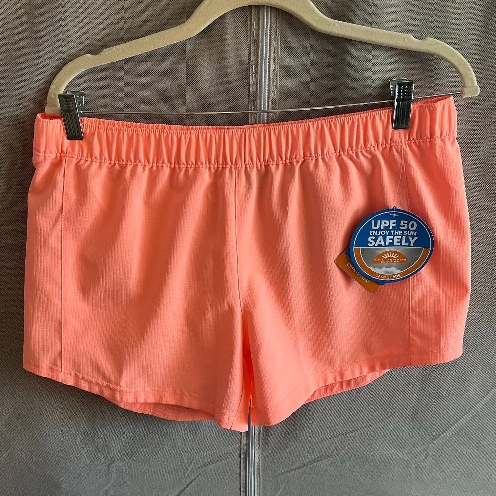 NWT Columbia Women's Shorts Size Medium, 4" inseam - Tamiami Pull On - Peach